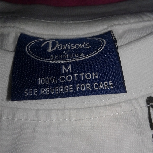 NWOT White Floral Bermuda Tee - Picture 3 of 3